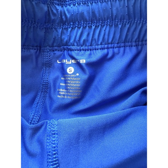 Layers Small Purple Quick Dry Athletic Shorts with Running Legs Pockets - Picture 6 of 6